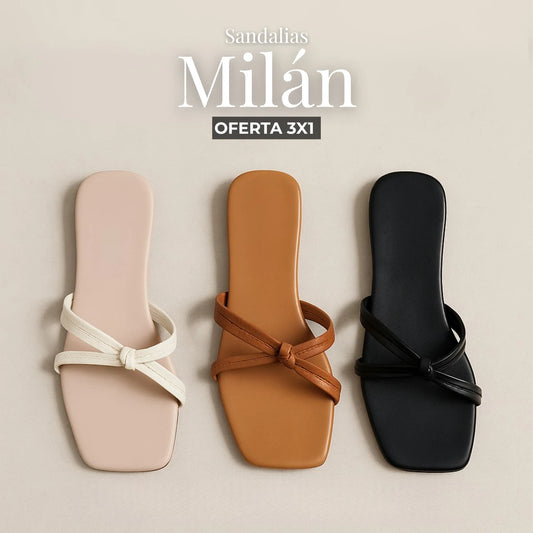SÚPER OFERTA SANDALIAS MILÁN 3X1
